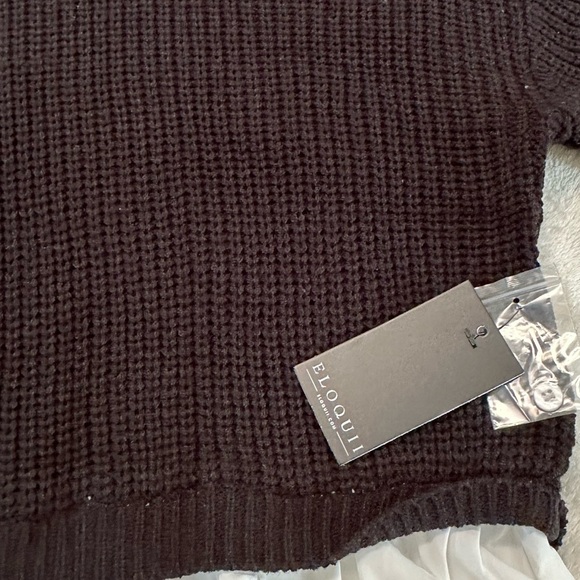 Eloquii Black White Twofer Skirted Sweater Size 18/20 - Picture 11 of 17